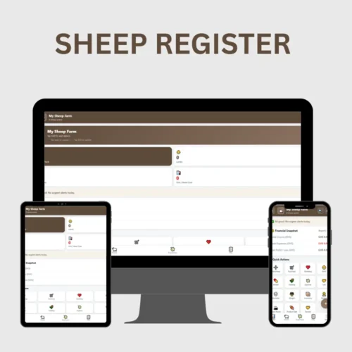 Sheep Register Sheep Management and Accounting System Sheep Register Sheep Management and Accounting System